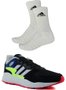 Kit Tênis Adidas + Meia Adidas cor branco