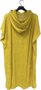 Toalha Poncho Hurley de Algodão Super Macia para Prática do Surf na Praia - Amarelo