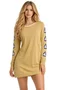 Vestido Feminino Volcom Deadly Stone Manga Longa - Khaki